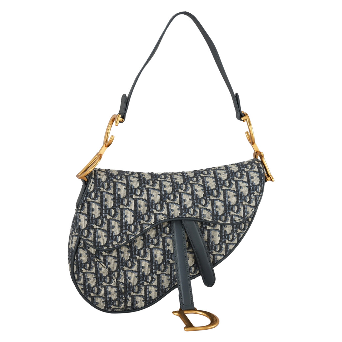 CHRISTIAN DIOR(USED)크리스찬디올 오블리크 새들백 미듐